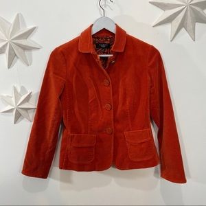 Talbots retro style cord button down jacket